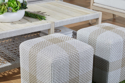 Essentials For Living - Woven Cross Accent Cube - 6880.WTA/TAU view 7