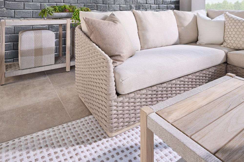 Essentials For Living - Woven Cross Accent Cube - 6880.WTA/TAU view 8