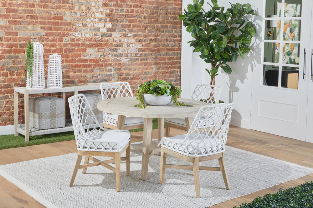 Essentials For Living - Woven Cross Accent Cube - 6880.WTA/TAU view 9