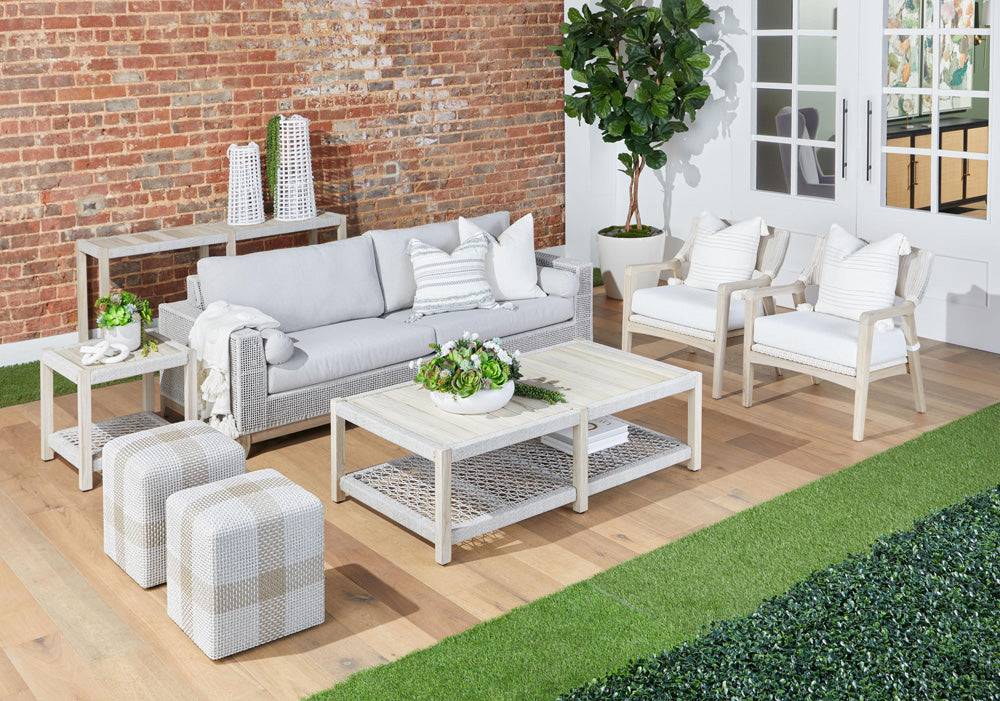 Essentials For Living - Woven Cross Accent Cube - 6880.WTA/TAU view 11