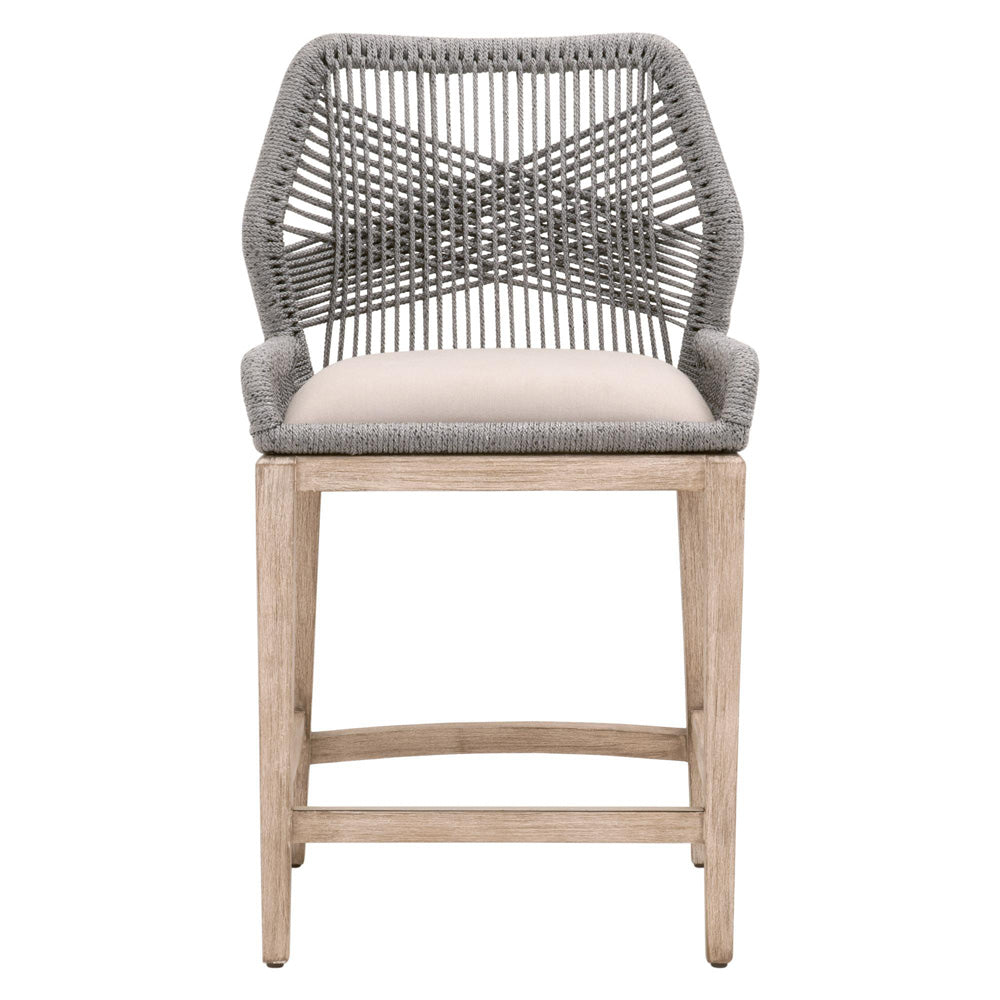 Essentials For Living - Woven Loom Counter Stool - 6808CS.PLA/LGRY/NG_CLOSEOUT view 1