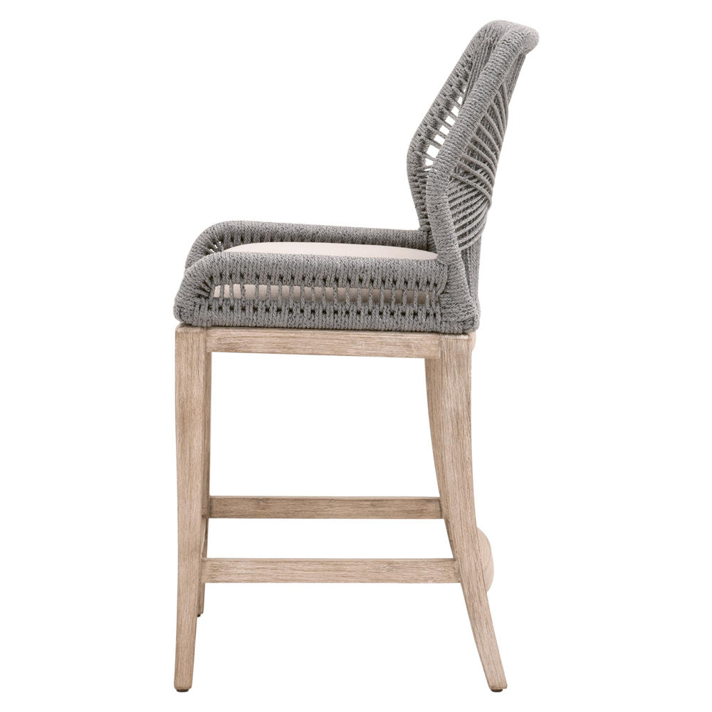 Essentials For Living - Woven Loom Counter Stool - 6808CS.PLA/LGRY/NG_CLOSEOUT view 3