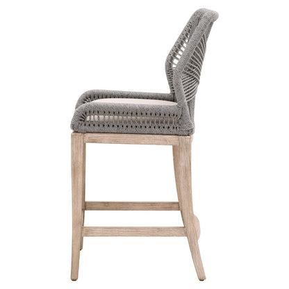 Essentials For Living - Woven Loom Counter Stool - 6808CS.PLA/LGRY/NG_CLOSEOUT view 3