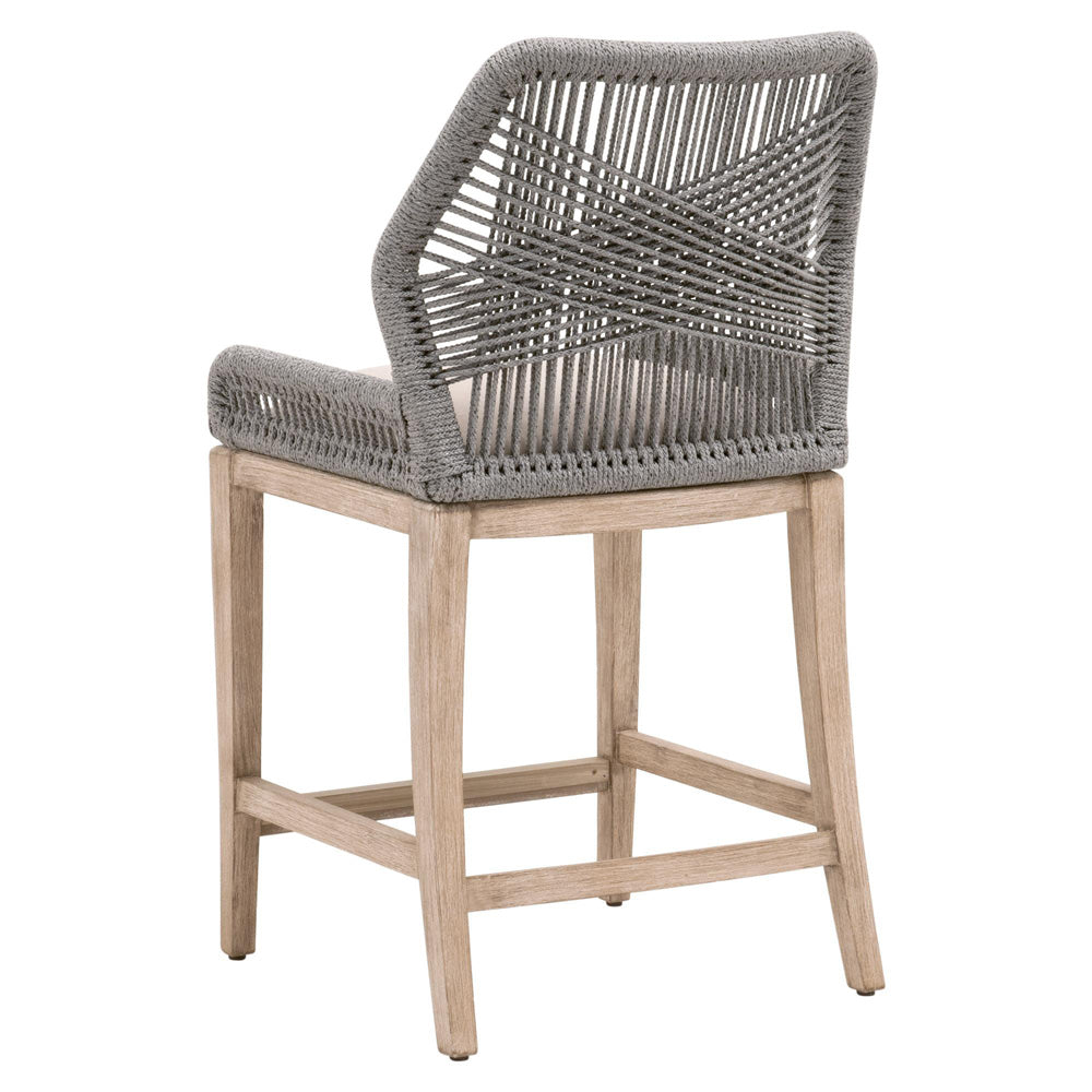 Essentials For Living - Woven Loom Counter Stool - 6808CS.PLA/LGRY/NG_CLOSEOUT view 4