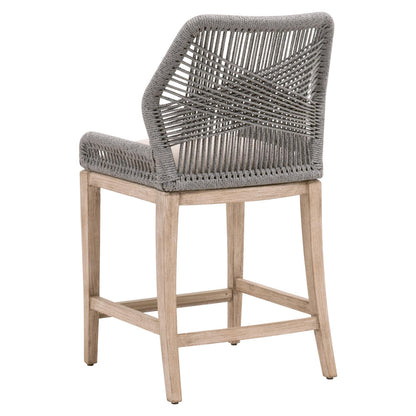 Essentials For Living - Woven Loom Counter Stool - 6808CS.PLA/LGRY/NG_CLOSEOUT view 4