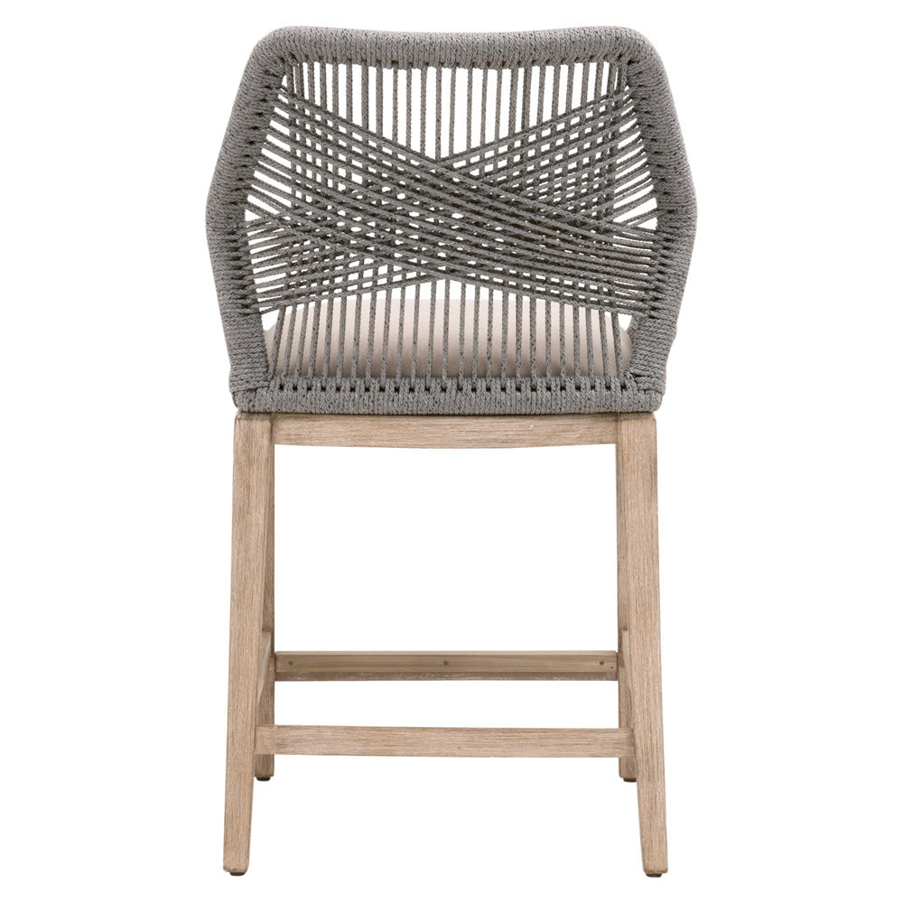 Essentials For Living - Woven Loom Counter Stool - 6808CS.PLA/LGRY/NG_CLOSEOUT view 5