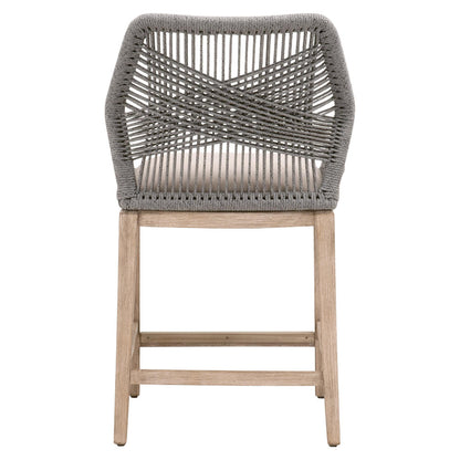 Essentials For Living - Woven Loom Counter Stool - 6808CS.PLA/LGRY/NG_CLOSEOUT view 5