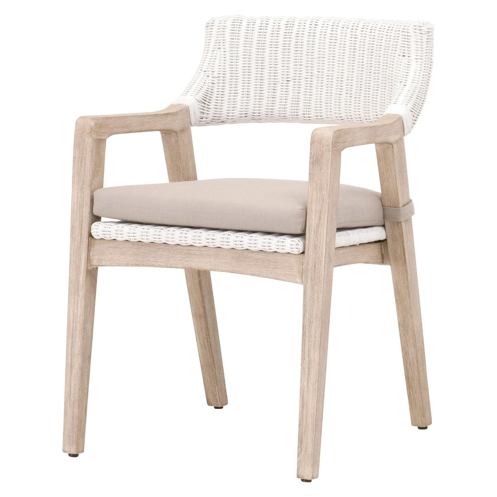 Essentials For Living - Woven Lucia Arm Chair - 6810.WTR/LGRY/NG view 2