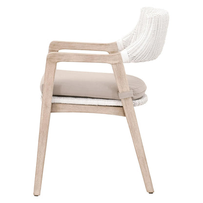 Essentials For Living - Woven Lucia Arm Chair - 6810.WTR/LGRY/NG view 3