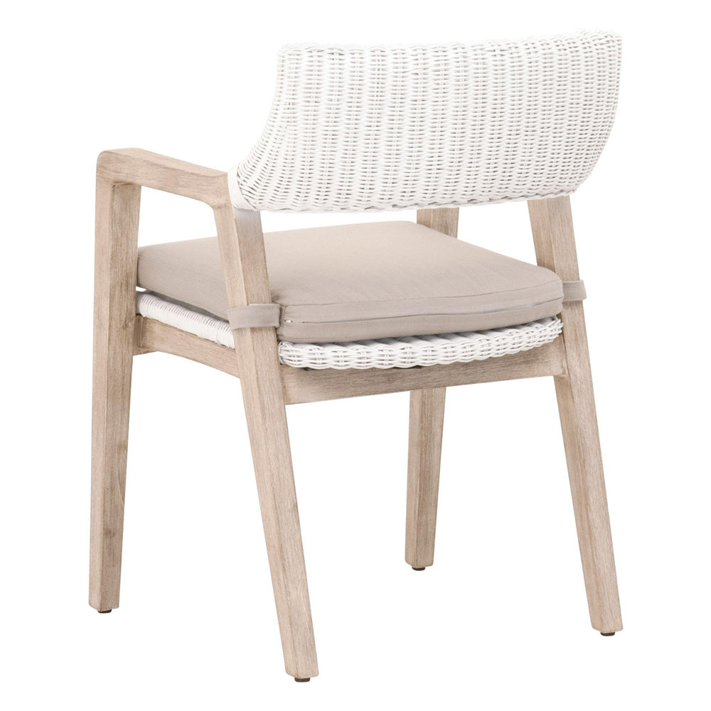 Essentials For Living - Woven Lucia Arm Chair - 6810.WTR/LGRY/NG view 4