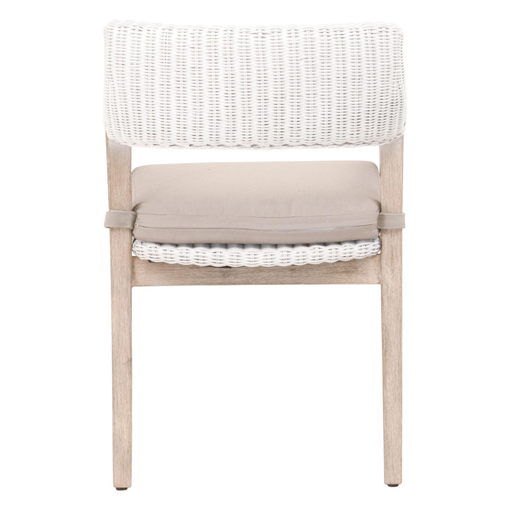 Essentials For Living - Woven Lucia Arm Chair - 6810.WTR/LGRY/NG view 5