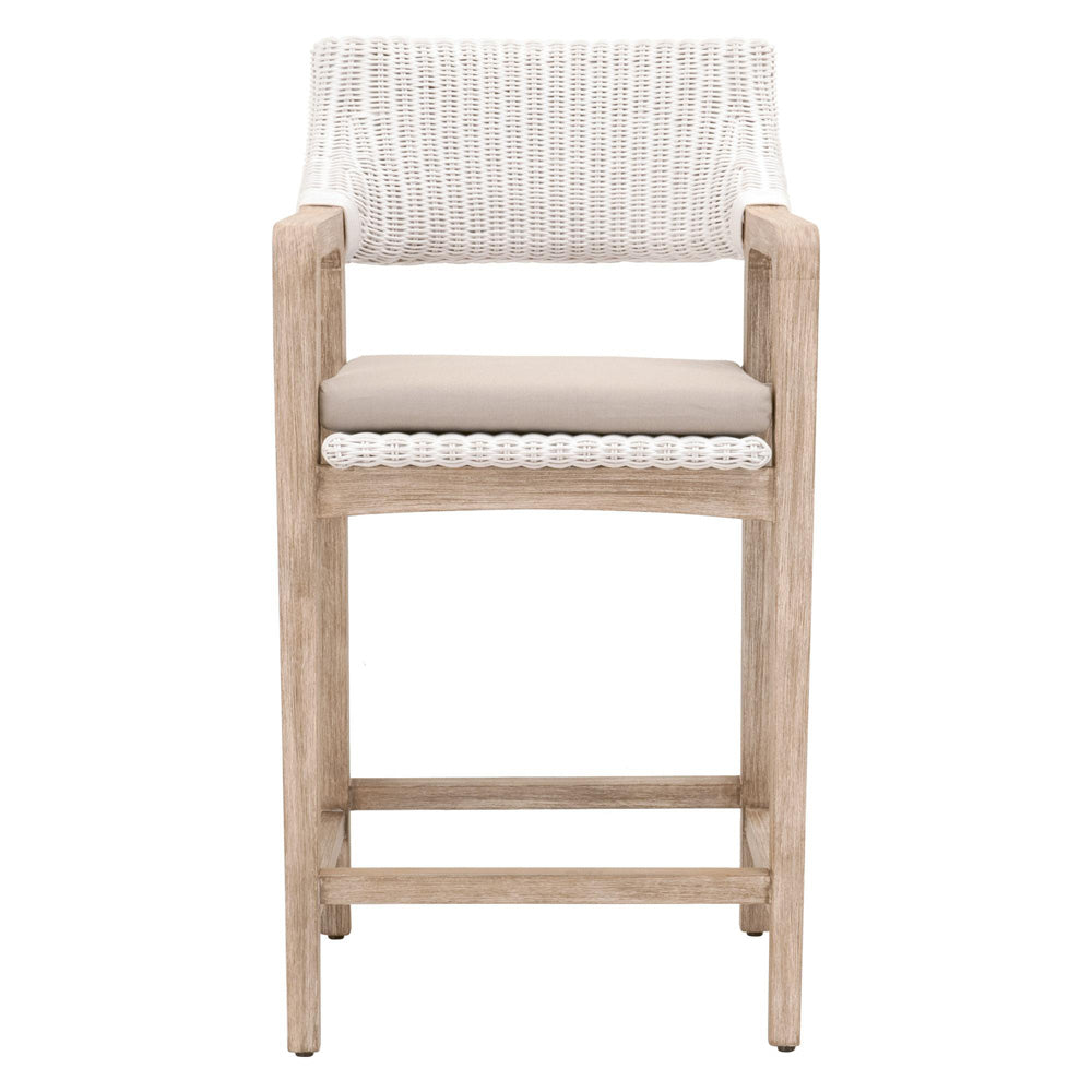 Essentials For Living - Woven Lucia Counter Stool - 6810CS.WTR/LGRY/NG view 1