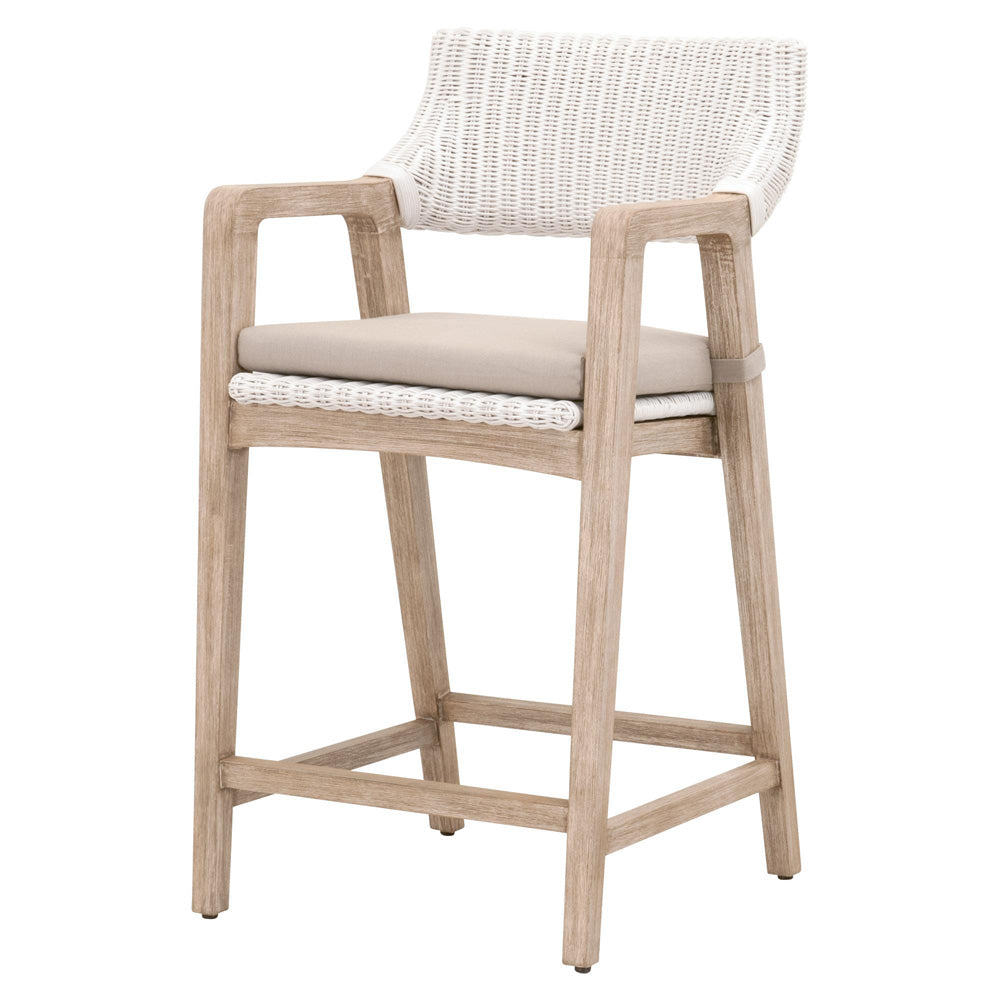 Essentials For Living - Woven Lucia Counter Stool - 6810CS.WTR/LGRY/NG view 2