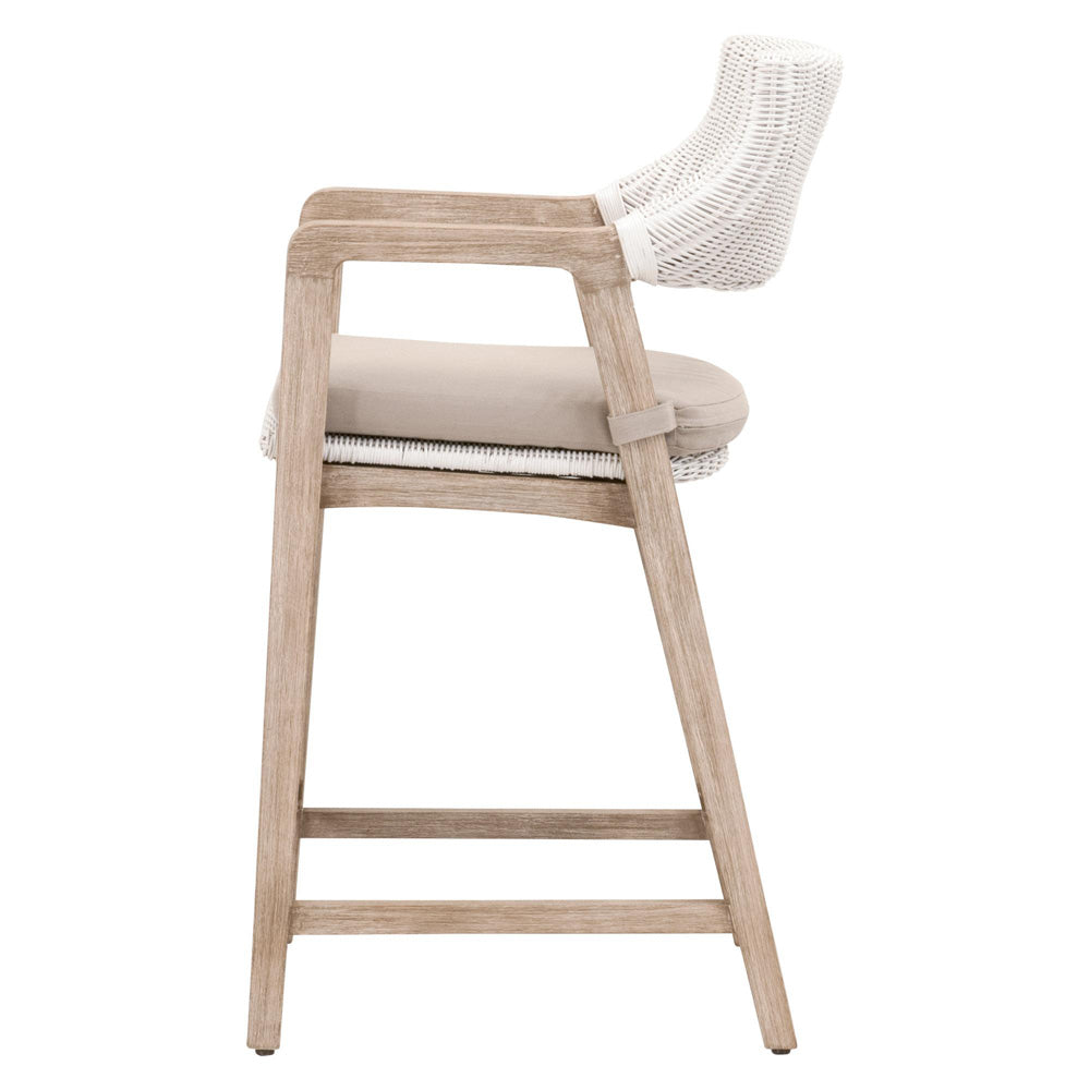 Essentials For Living - Woven Lucia Counter Stool - 6810CS.WTR/LGRY/NG view 3