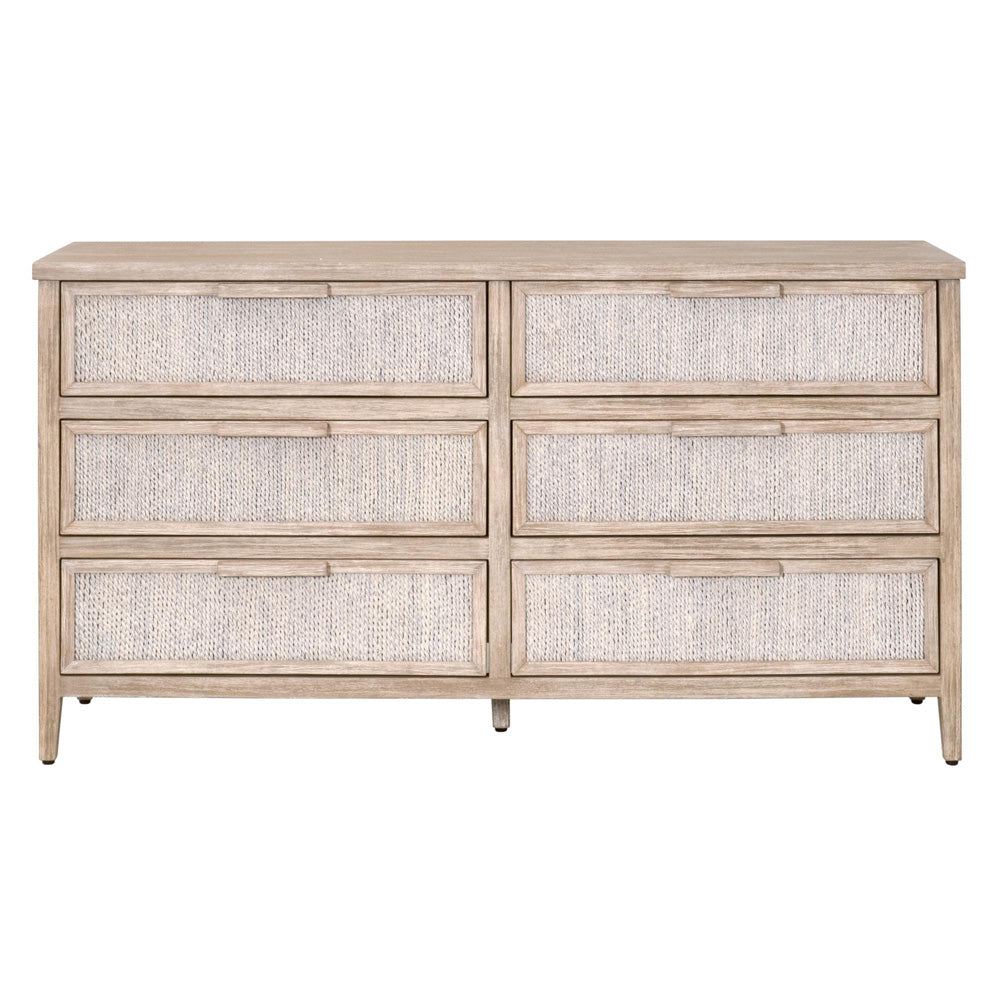 Essentials For Living - Woven Malay 6-Drawer Double Dresser - 6898.WWA/NG view 1