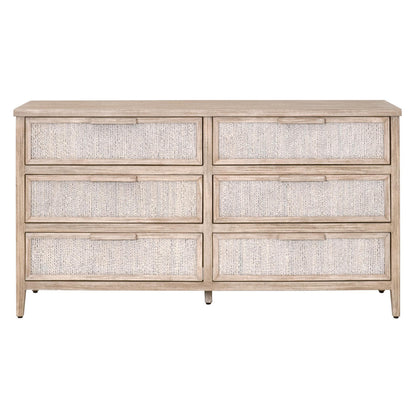Essentials For Living - Woven Malay 6-Drawer Double Dresser - 6898.WWA/NG view 1