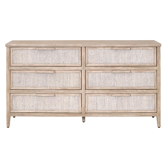 Essentials For Living - Woven Malay 6-Drawer Double Dresser - 6898.WWA/NG view 1