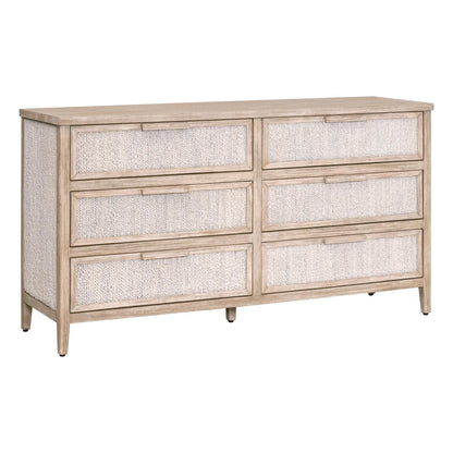 Essentials For Living - Woven Malay 6-Drawer Double Dresser - 6898.WWA/NG view 3