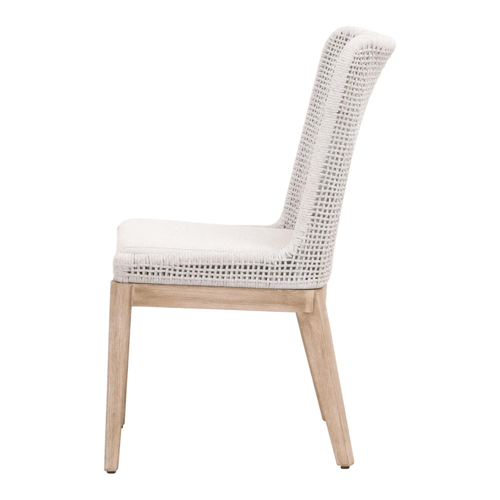 Essentials For Living - Woven Mesh Dining Chair, Set of 2 - 6854.WHT/WHT/NG view 3