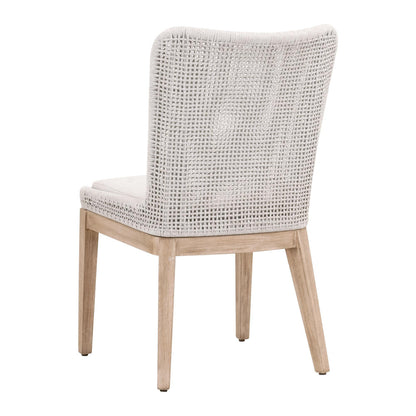 Essentials For Living - Woven Mesh Dining Chair, Set of 2 - 6854.WHT/WHT/NG view 4