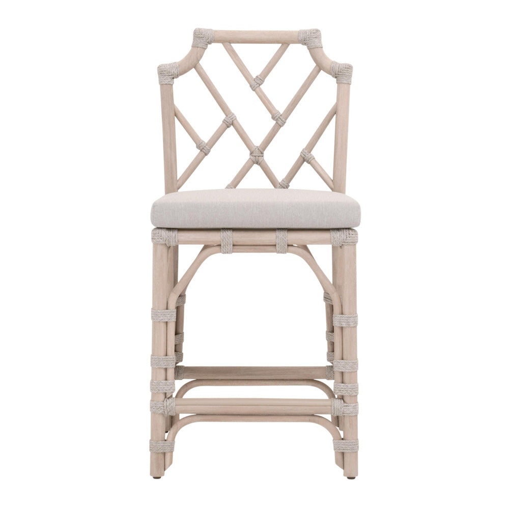Essentials For Living - Woven - Outdoor  Bayview Outdoor Counter Stool - 6840CS.WTA/PUM/W-ET view 1