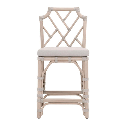 Essentials For Living - Woven - Outdoor  Bayview Outdoor Counter Stool - 6840CS.WTA/PUM/W-ET view 1