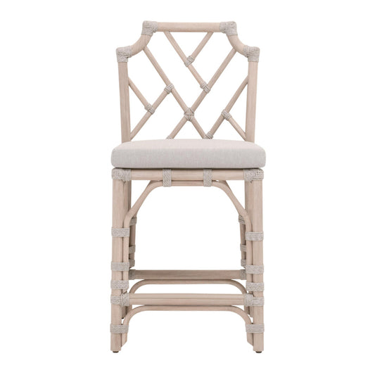 Essentials For Living - Woven - Outdoor  Bayview Outdoor Counter Stool - 6840CS.WTA/PUM/W-ET view 1