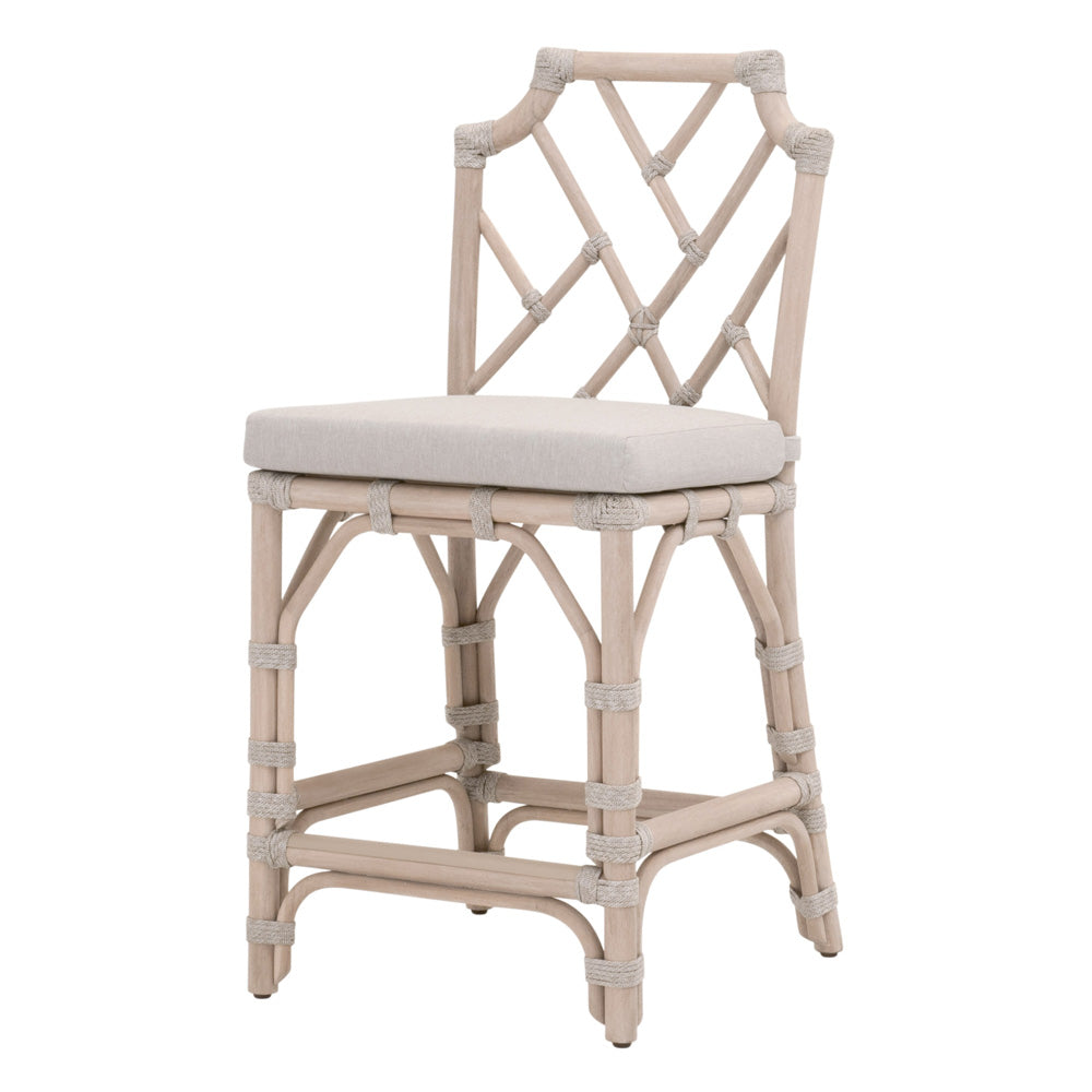 Essentials For Living - Woven - Outdoor  Bayview Outdoor Counter Stool - 6840CS.WTA/PUM/W-ET view 2