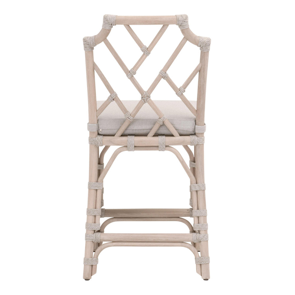 Essentials For Living - Woven - Outdoor  Bayview Outdoor Counter Stool - 6840CS.WTA/PUM/W-ET view 5
