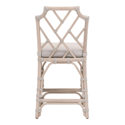 Essentials For Living - Woven - Outdoor  Bayview Outdoor Counter Stool - 6840CS.WTA/PUM/W-ET view 5