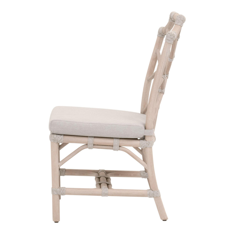 Essentials For Living - Woven - Outdoor  Bayview Outdoor Dining Chair, Set of 2 - 6840.WTA/PUM/W-ET view 3