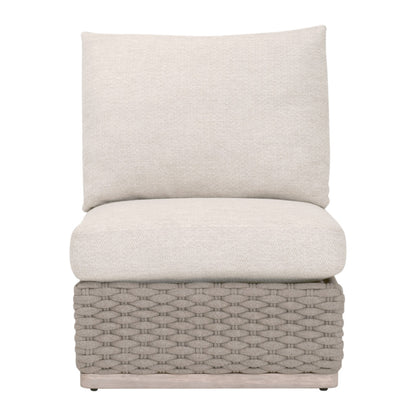 Essentials For Living - Woven - Outdoor  Caspian Outdoor Modular Armless Sofa Chair - 6863-1S.TAU/ECR/W-ET view 1