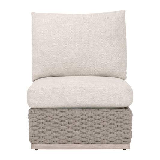 Essentials For Living - Woven - Outdoor  Caspian Outdoor Modular Armless Sofa Chair - 6863-1S.TAU/ECR/W-ET view 1