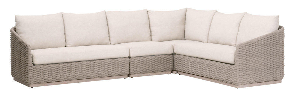 Essentials For Living - Woven - Outdoor  Caspian Outdoor Modular Corner Sofa - 6863-CRN.TAU/ECR/W-ET view 4
