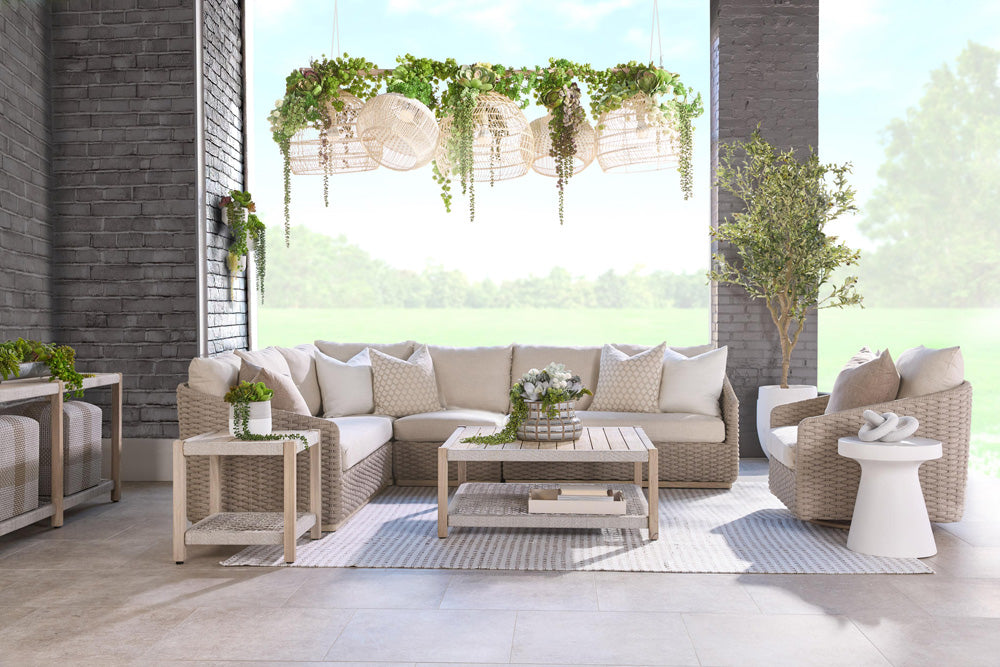 Essentials For Living - Woven - Outdoor  Caspian Outdoor Modular Corner Sofa - 6863-CRN.TAU/ECR/W-ET view 10