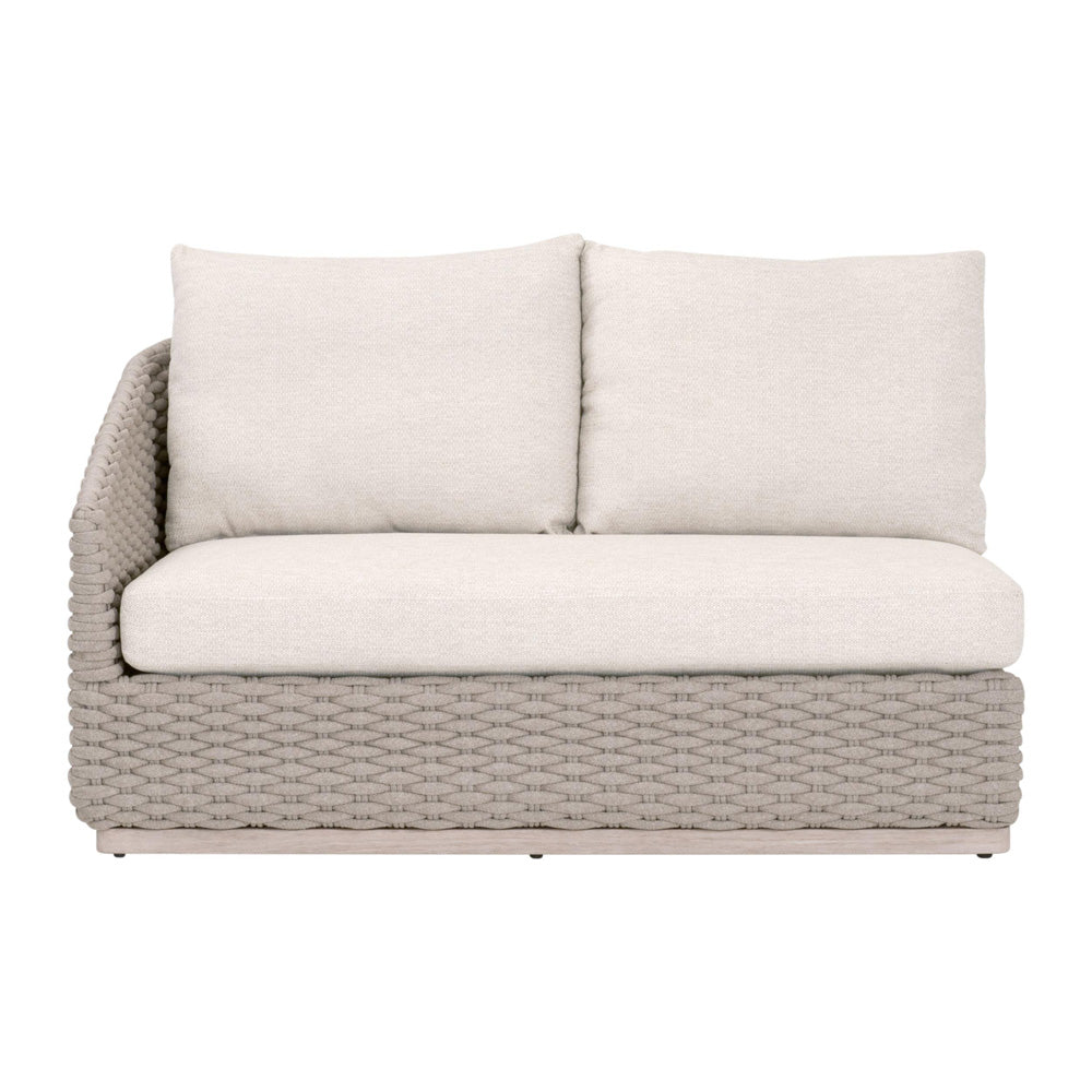 Essentials For Living - Woven - Outdoor  Caspian Outdoor Modular Left Facing 1-Arm Sofa - 6863-2S1L.TAU/ECR/W-ET view 1