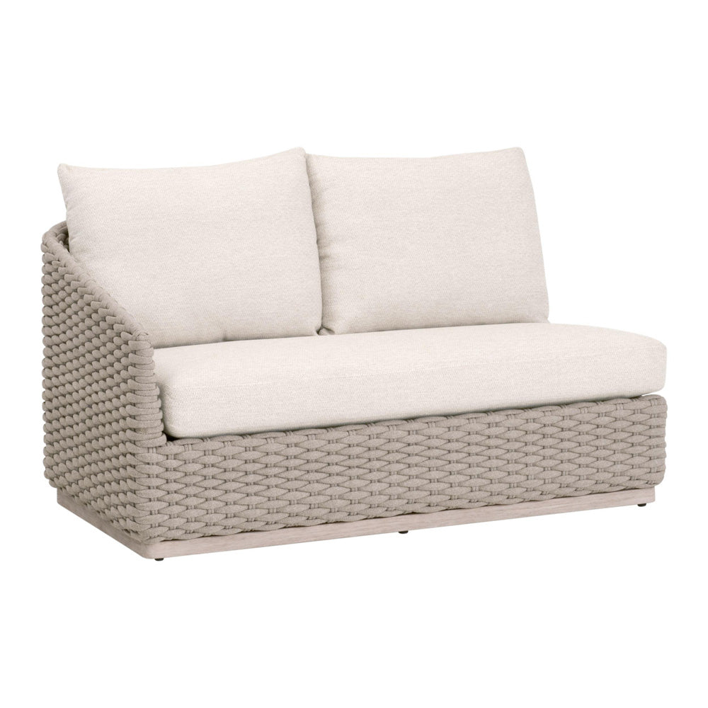 Essentials For Living - Woven - Outdoor  Caspian Outdoor Modular Left Facing 1-Arm Sofa - 6863-2S1L.TAU/ECR/W-ET view 2
