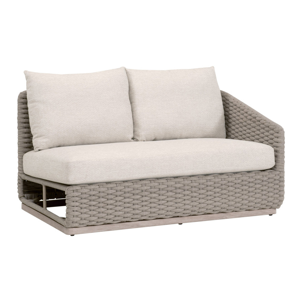 Essentials For Living - Woven - Outdoor  Caspian Outdoor Modular Right Facing 1-Arm Sofa - 6863-2S1R.TAU/ECR/W-ET view 2