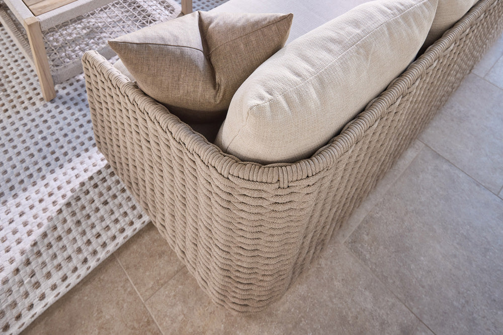 Essentials For Living - Woven - Outdoor  Caspian Outdoor Modular Right Facing 1-Arm Sofa - 6863-2S1R.TAU/ECR/W-ET view 9