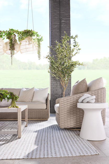 Essentials For Living - Woven - Outdoor  Caspian Outdoor Swivel Rocker Sofa Chair - 6863-1SRCK.TAU/ECR view 4