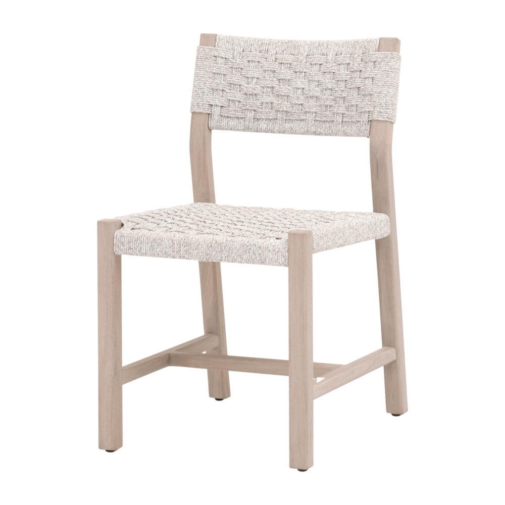 Essentials For Living - Woven - Outdoor  Kitts Indoor/Outdoor Dining Chair, Set of 2 - 6835.WHT/W-ET view 2