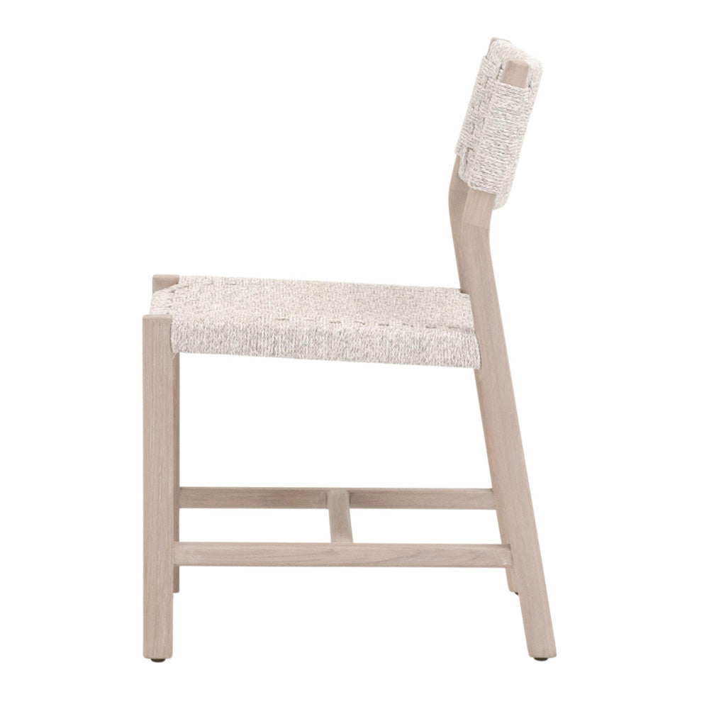 Essentials For Living - Woven - Outdoor  Kitts Indoor/Outdoor Dining Chair, Set of 2 - 6835.WHT/W-ET view 3