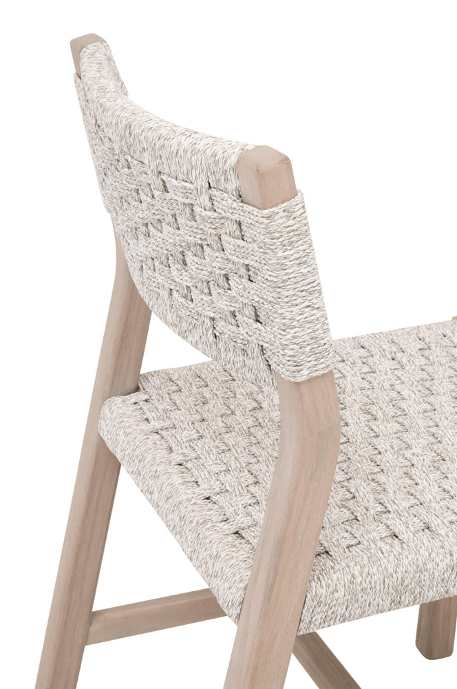 Essentials For Living - Woven - Outdoor  Kitts Indoor/Outdoor Dining Chair, Set of 2 - 6835.WHT/W-ET view 6