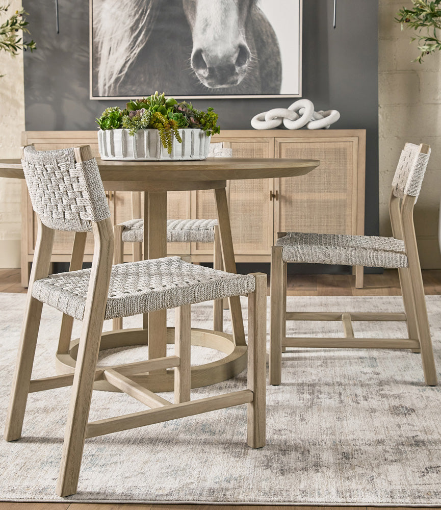 Essentials For Living - Woven - Outdoor  Kitts Indoor/Outdoor Dining Chair, Set of 2 - 6835.WHT/W-ET view 11