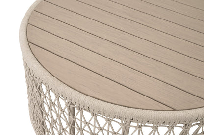 Essentials For Living - Woven - Outdoor  Knit Outdoor Round Coffee Table - 6888.OAT/W-ET view 4