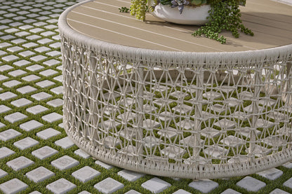 Essentials For Living - Woven - Outdoor  Knit Outdoor Round Coffee Table - 6888.OAT/W-ET view 5