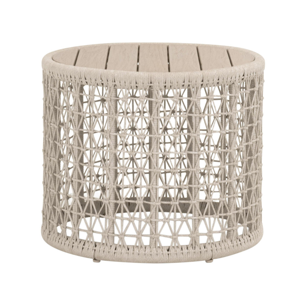 Essentials For Living - Woven - Outdoor  Knit Outdoor Round End Table - 6889.OAT/W-ET view 1