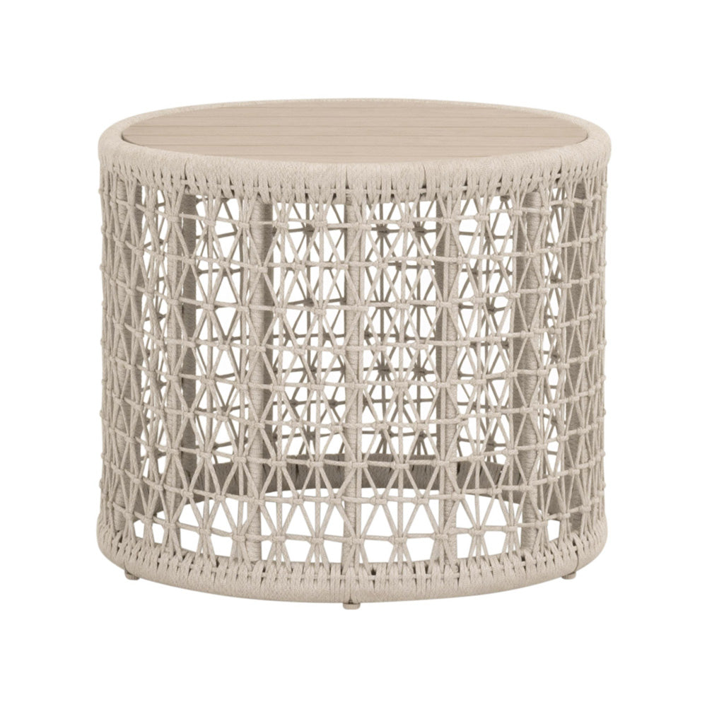 Essentials For Living - Woven - Outdoor  Knit Outdoor Round End Table - 6889.OAT/W-ET view 2
