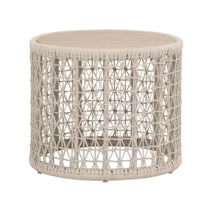 Essentials For Living - Woven - Outdoor  Knit Outdoor Round End Table - 6889.OAT/W-ET view 2