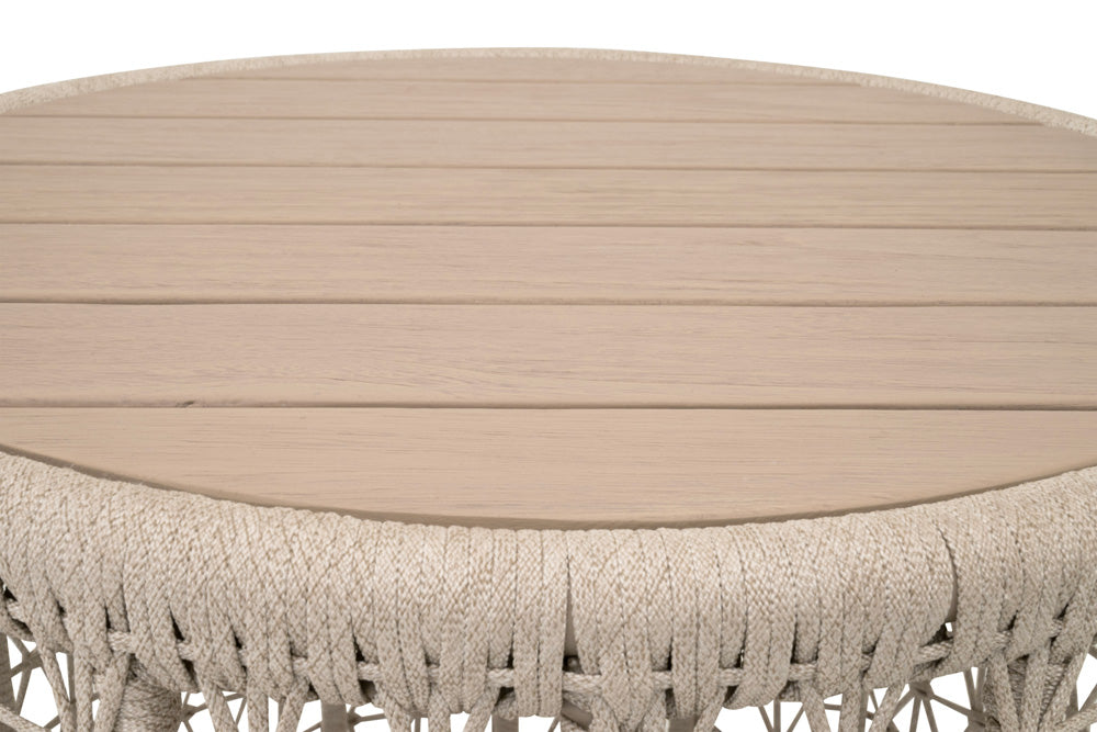 Essentials For Living - Woven - Outdoor  Knit Outdoor Round End Table - 6889.OAT/W-ET view 3